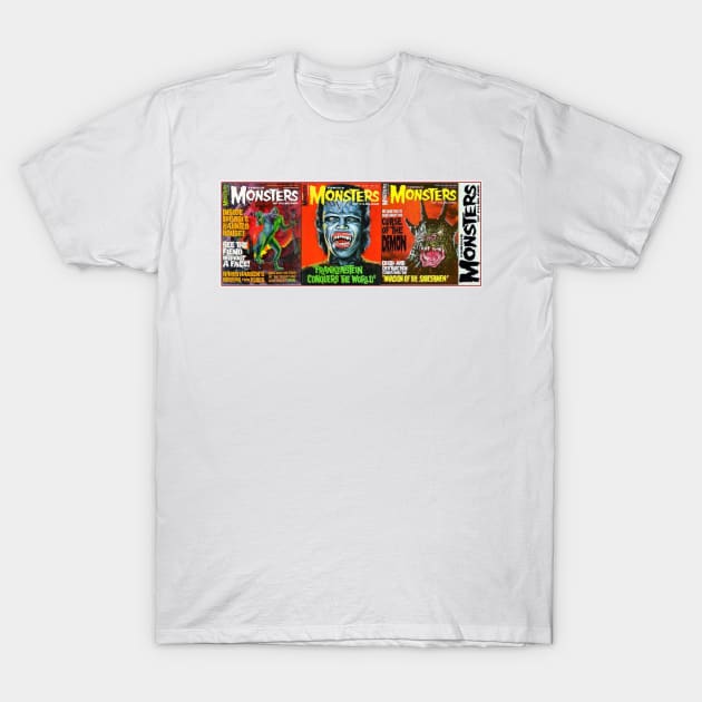 Classic Famous Monsters of Filmland Series 9 T-Shirt by Starbase79